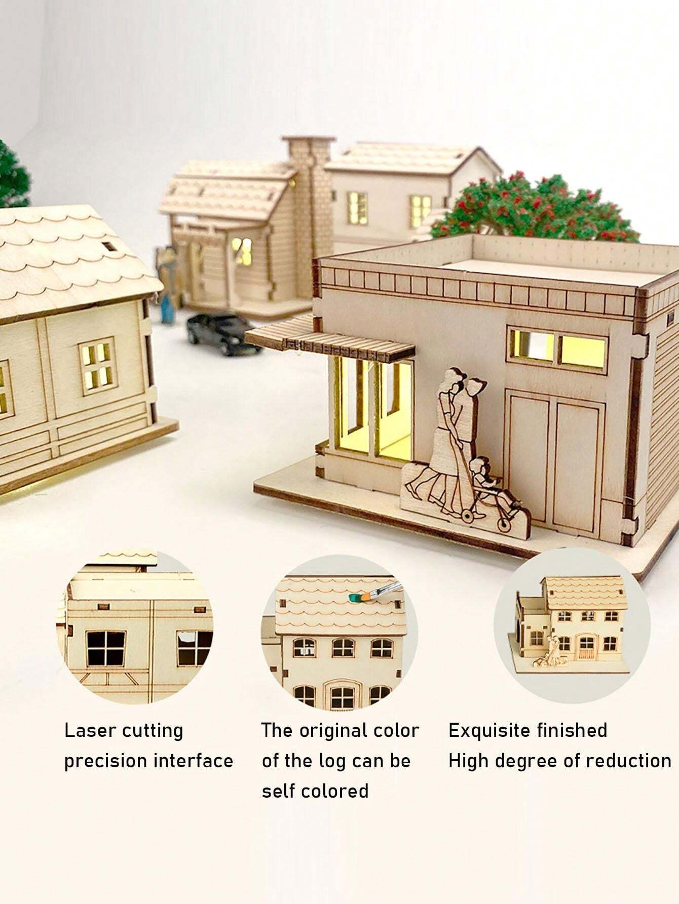 Buy 2 Free Shipping🎄 DIY Christmas Wooden House Kit 🎄