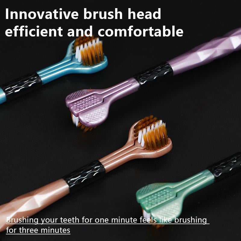 3-sided Toothbrush — 5 Counts/set Soft & Gentle Toothbrush, Comfort Oral Care Toothbrush
