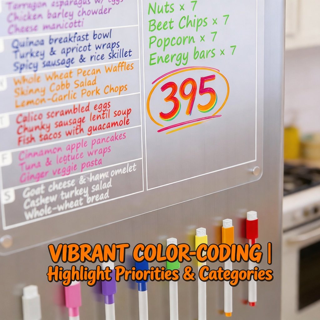 🧲 Acrylic Magnetic Dry Erase Board for Refrigerator (15 x 11 in)