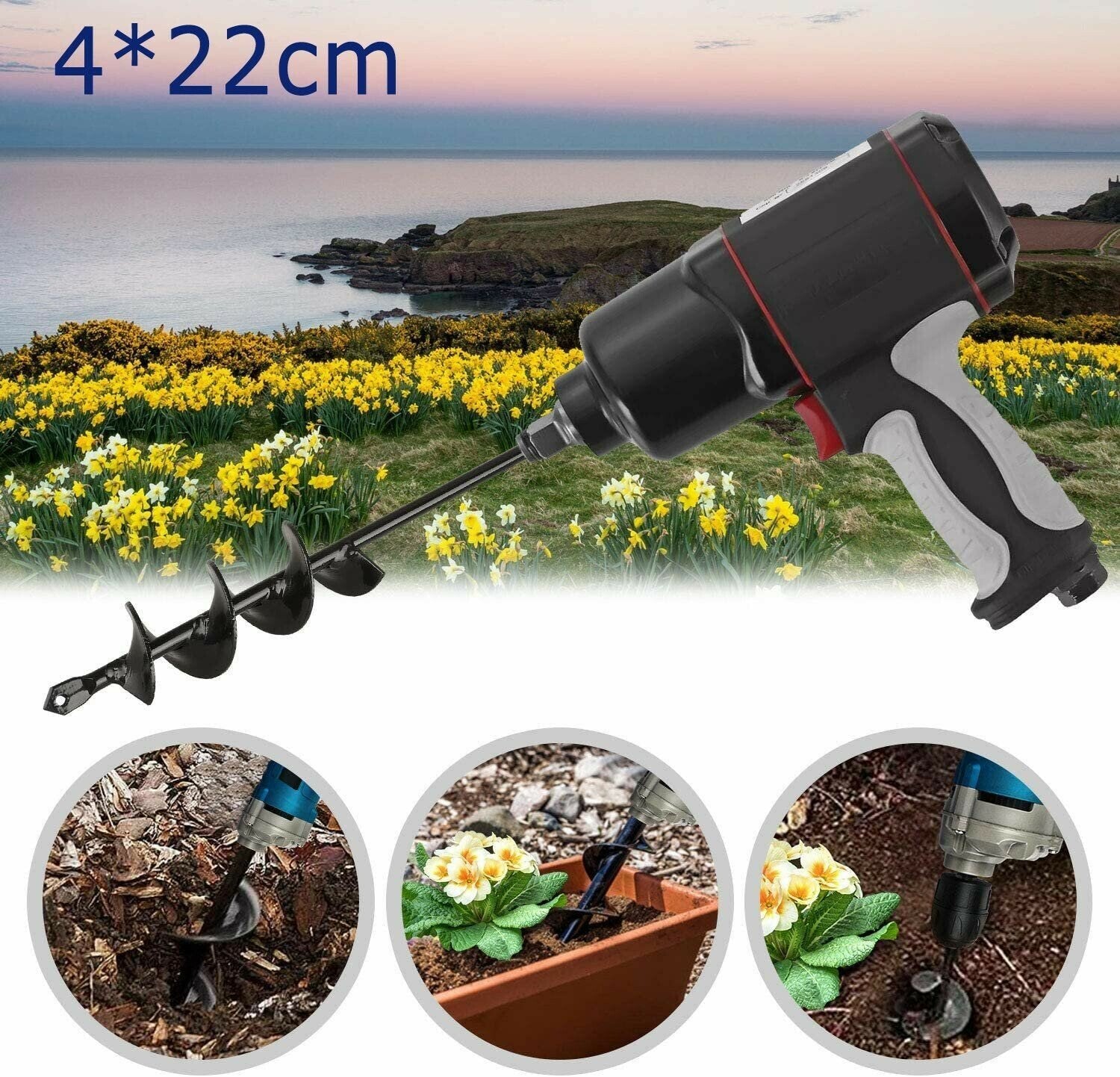 Easy Gardening Auger Spiral Drill Bit - Buy More Save More