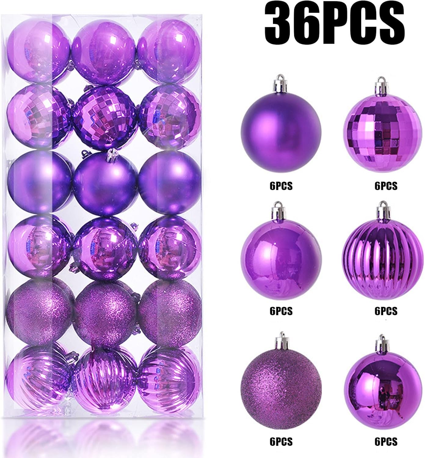 36 adornos de bola de Navidad