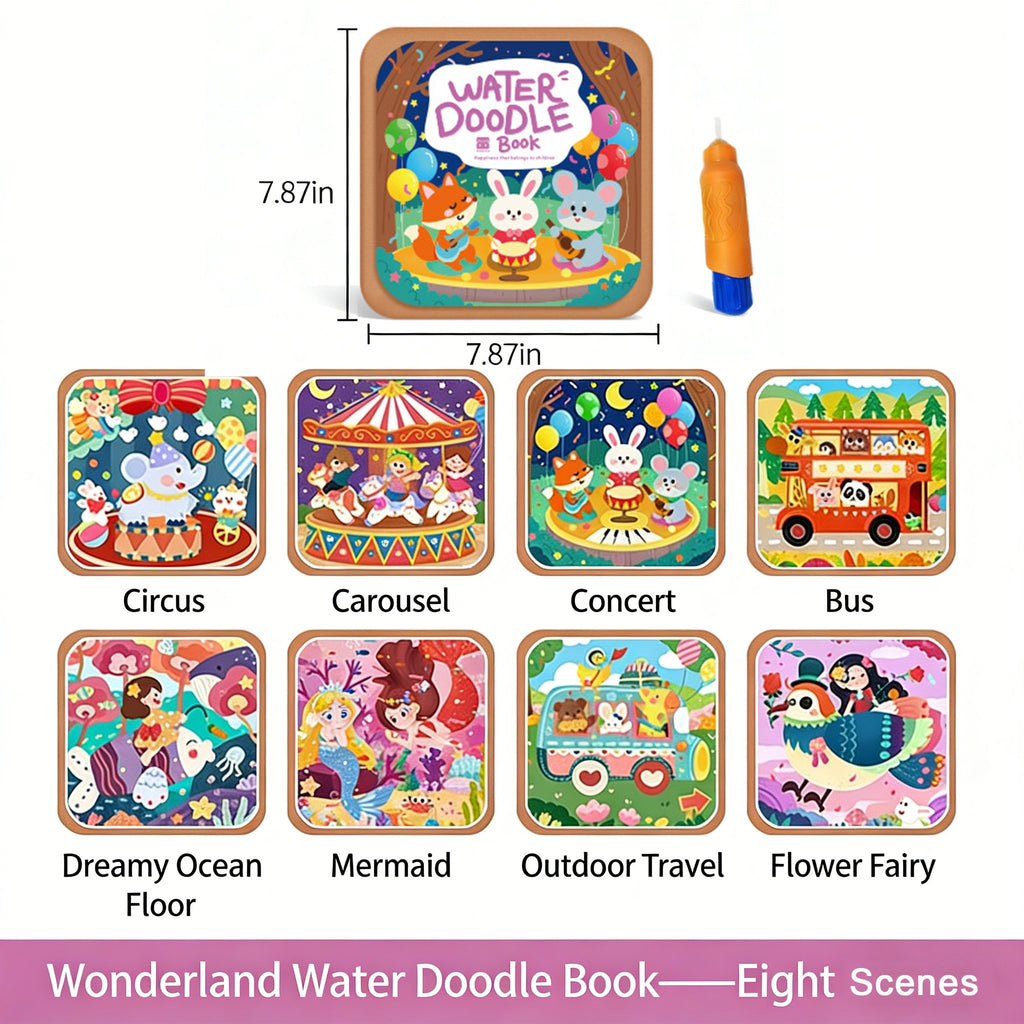 🎨 Toddler Watercolor Coloring & Doodle Book - A Fun, Mess-Free Creative Activity