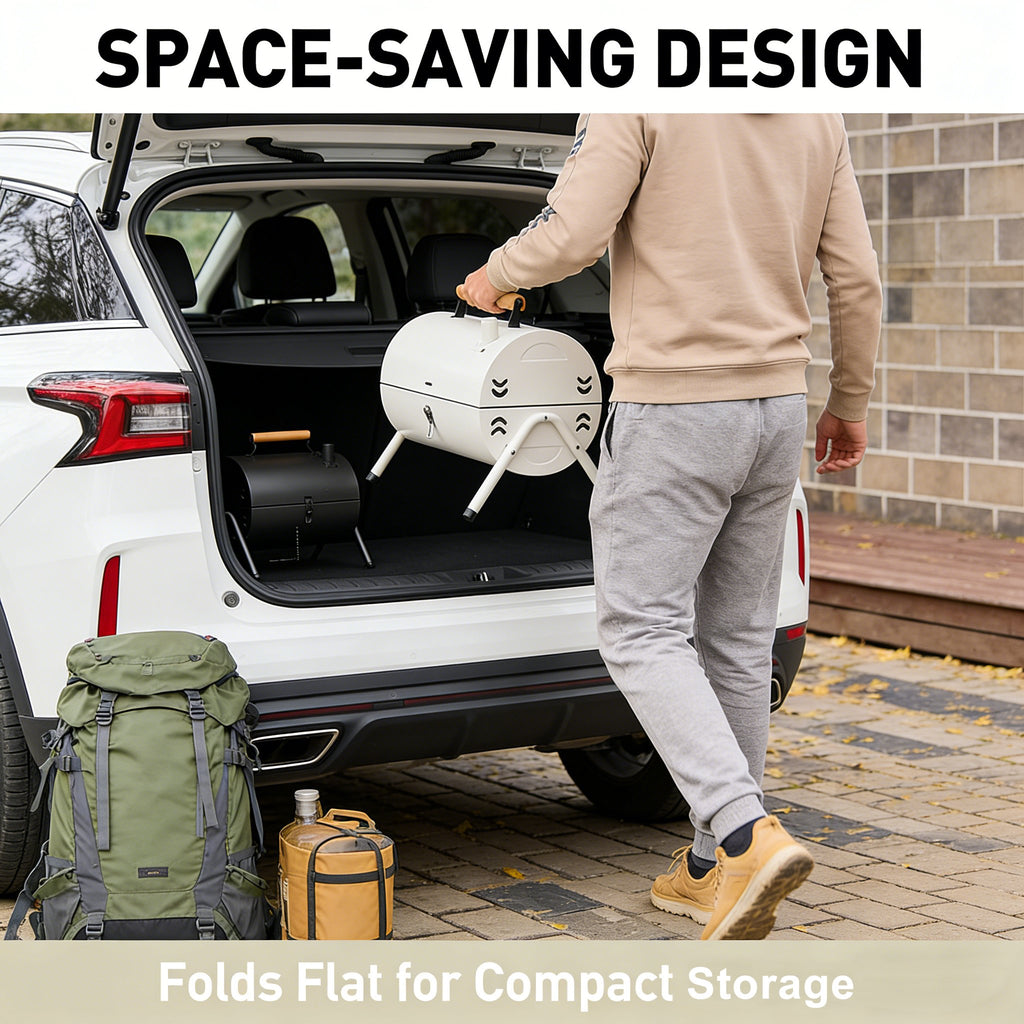 Portable Double-Sided Charcoal Grill – Compact, Sturdy, and Perfect for Grilling & Camping 🍖🔥