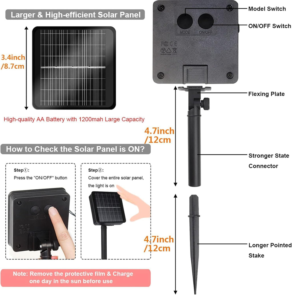 Solar Christmas Lights, 105 ft 300 LED