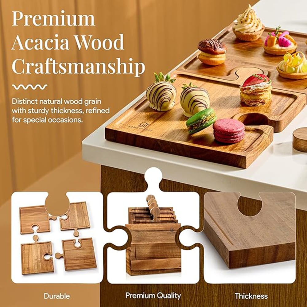 Elevate Every Gathering with a Creative Wooden Charcuterie Board Set