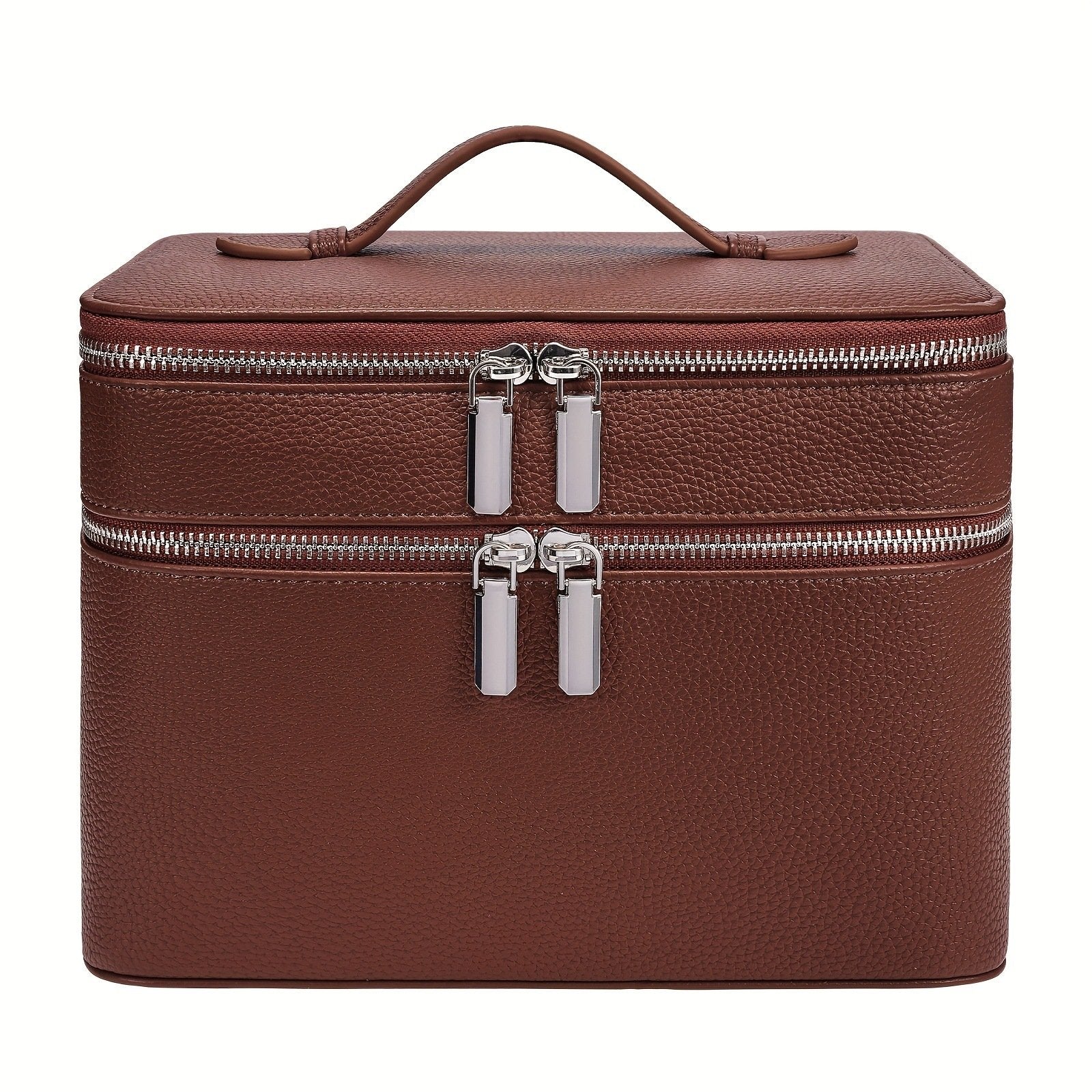 Cosmetic Makeup Bag – Double Compartment, Large Capacity Organizer 💄✨