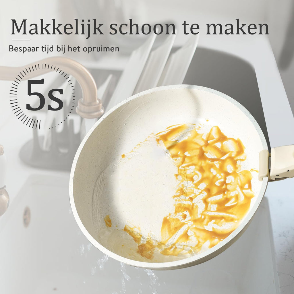 Detachable Handle Cookware - Space-saving, Versatile, and Easy to Clean