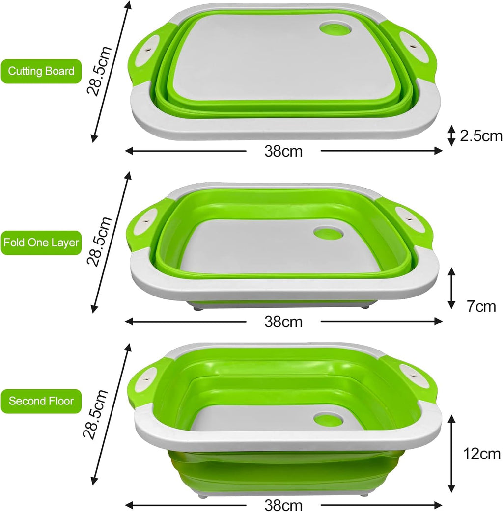 Collapsible Cutting Board with Washing Basket🥗
