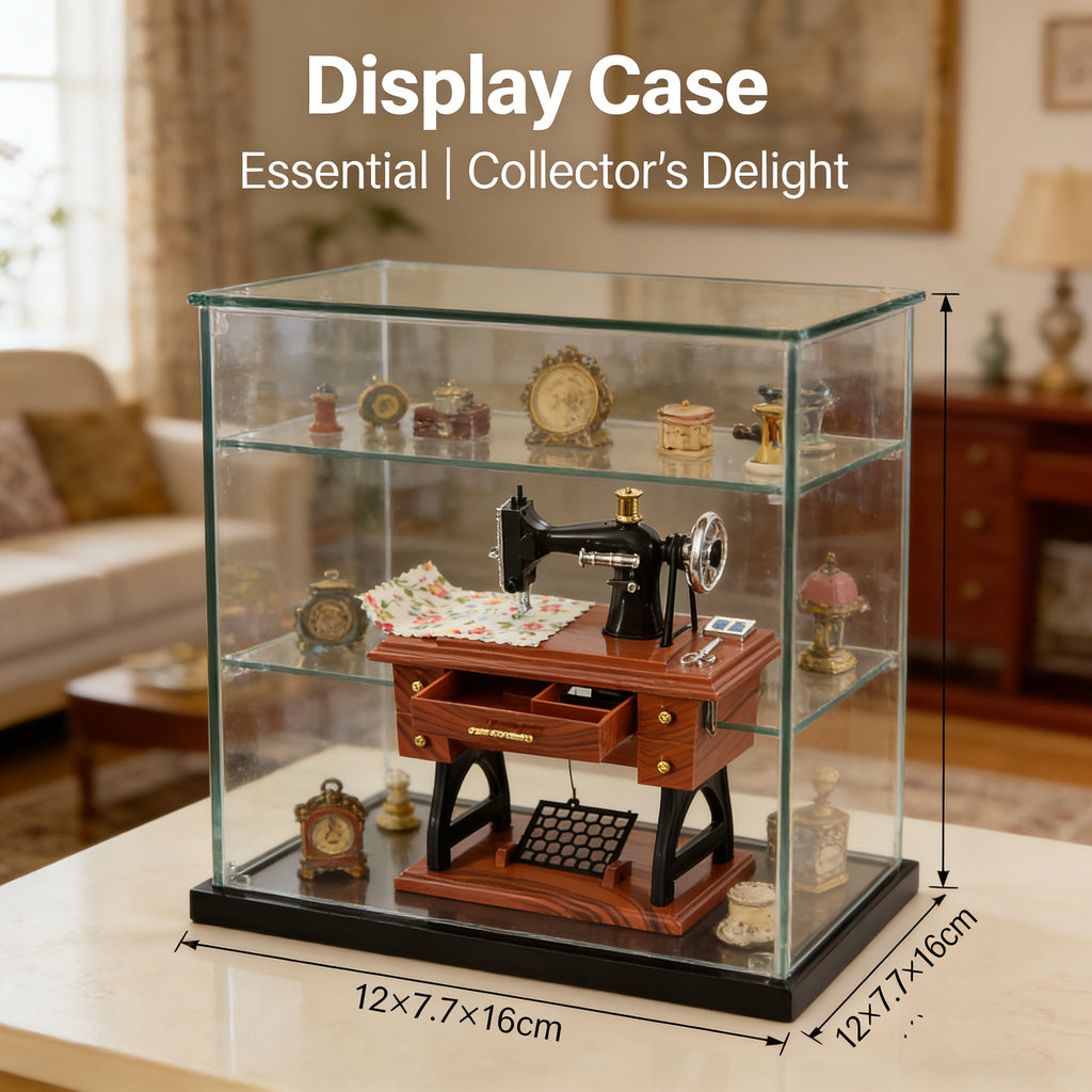 Mini Sewing Machine Clockwork Music Box🧵✨