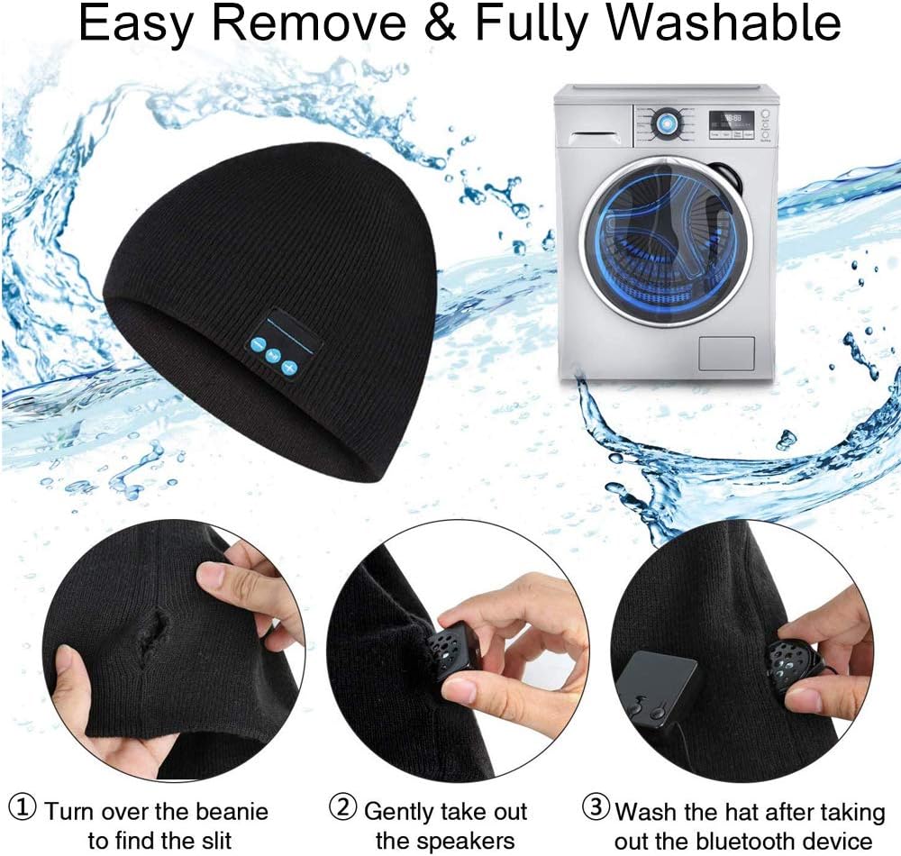 Unisex Bluetooth Beanie Hat with Light