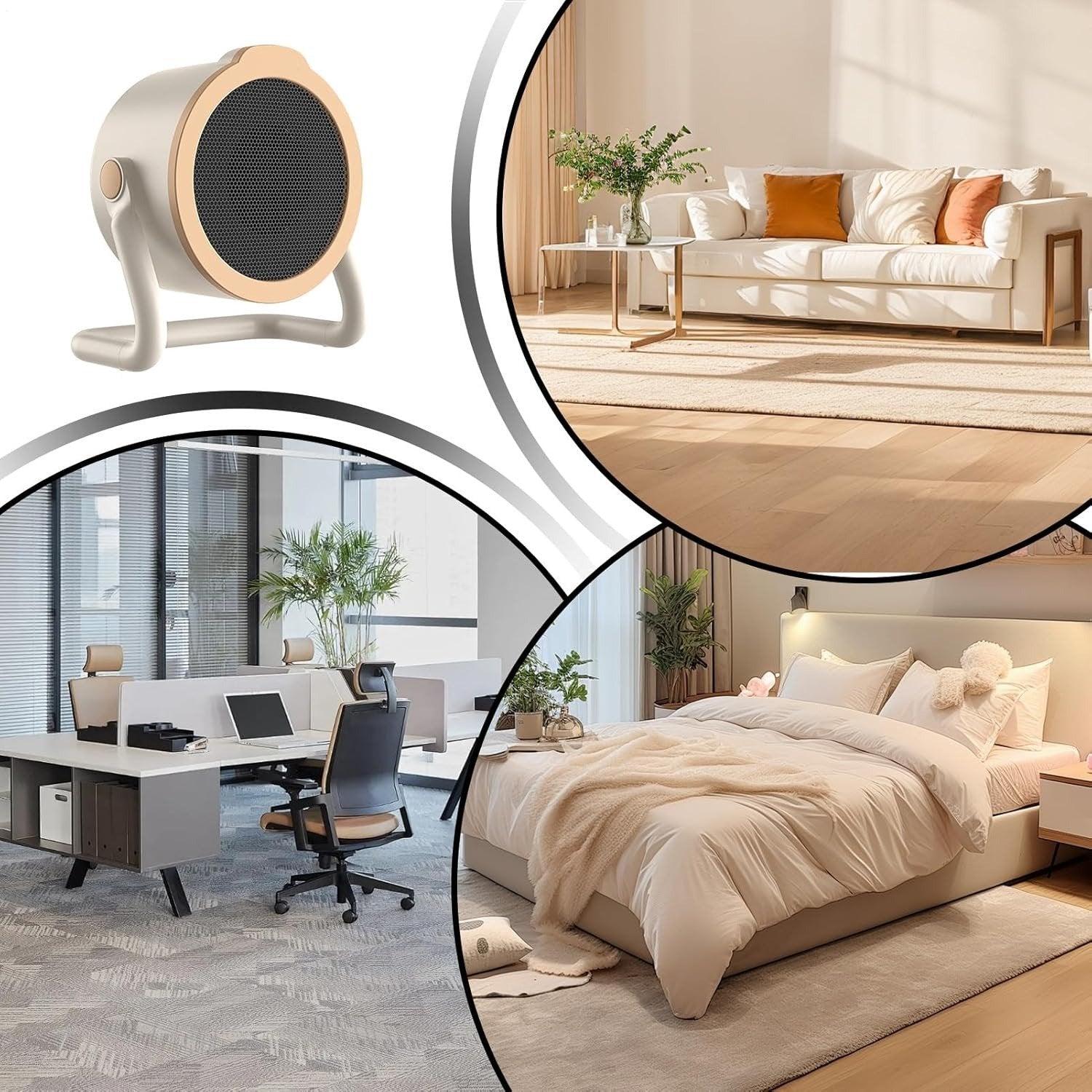 Portable Fan Heater, Fast Heating for Personal Use with Overheat Protection, Quiet Mini Heater for Office (Under Desk), Bedroom, and Indoor Use 🔥❄️