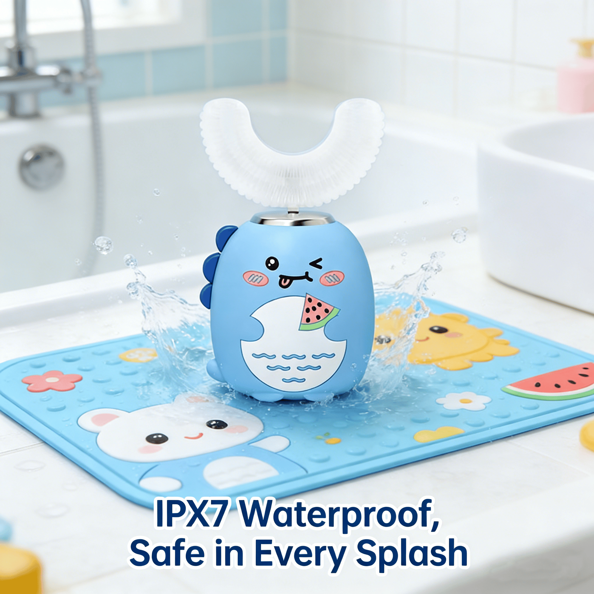 🦖 Kids U-Shaped Electric Toothbrush