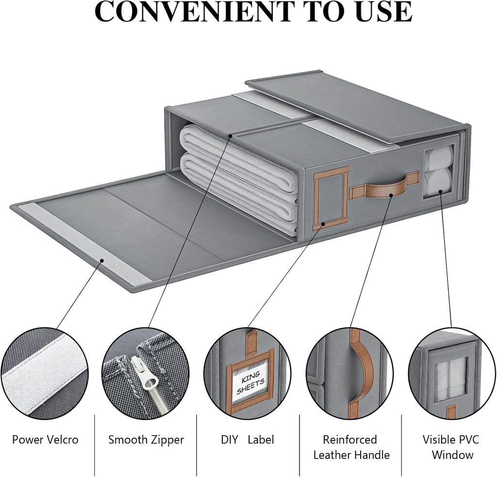 Foldable Sheet Storage Set – Keep Your Bedding Organized and Neat 🛏️✨
