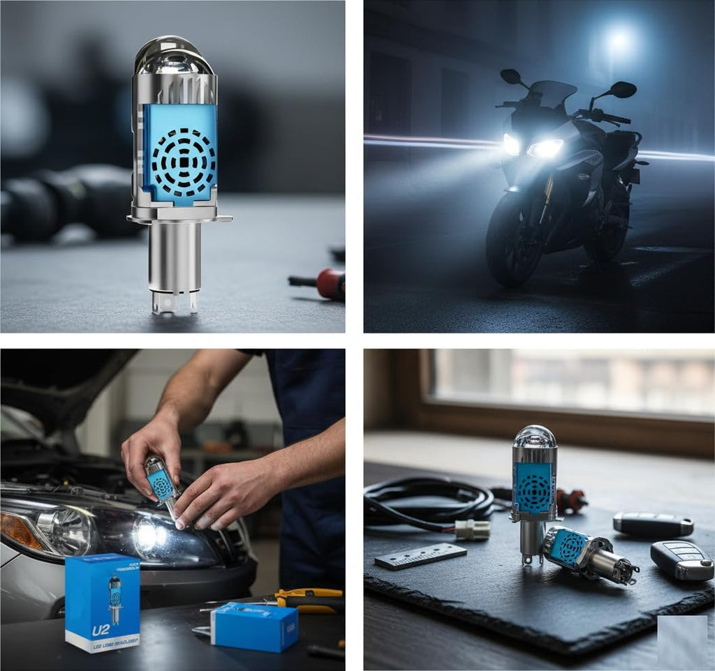 💡🚗Illuminate Your Drive with the U2 LED Lens Headlight