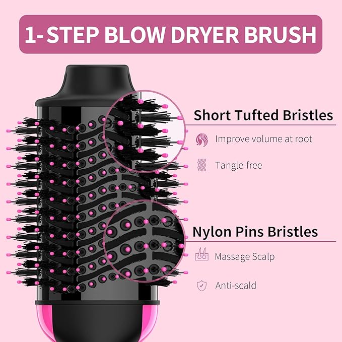One-Step Hair Styling Revolution – Dry, Straighten, Curl & Volumize in 5 Minutes Flat!