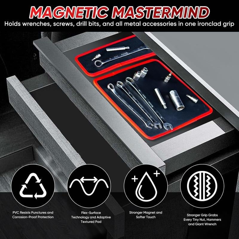Transform Your Workspace with the Ultimate Magnetic Tool Parts Mat Set! 🛠️