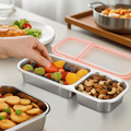 Stainless Steel 2-4Compartment Lunch Box with Lid