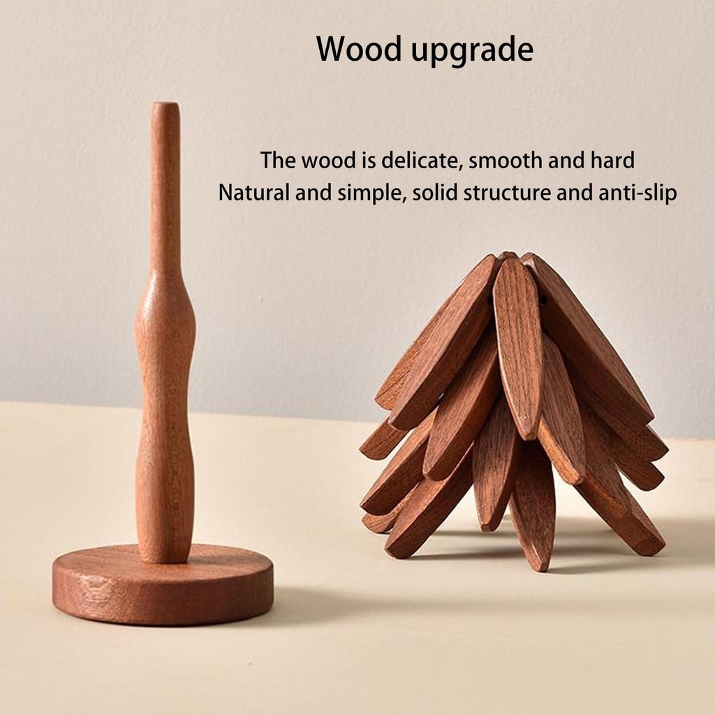 Nature's Embrace: Handcrafted Black Walnut Trivet Set – Elegant Heat Protection for Your Kitchen