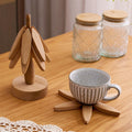 Nature's Embrace: Handcrafted Black Walnut Trivet Set – Elegant Heat Protection for Your Kitchen