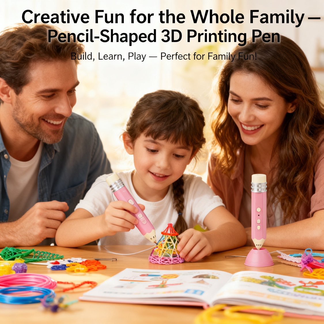 Pencil-Shaped 3D Printing Pen – The Ultimate Creative Gift for Kids This Christmas!
