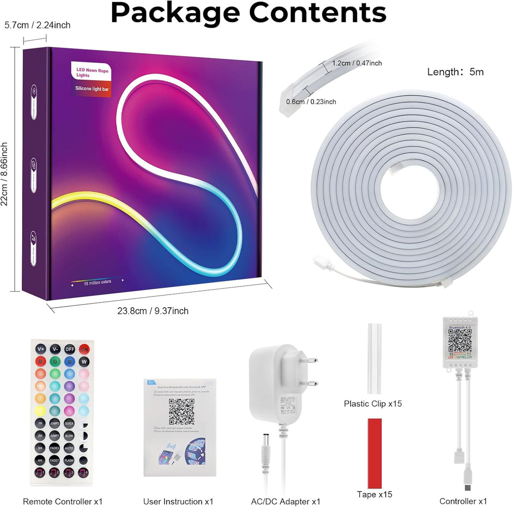 LED light strip RGB with IC neon light strip