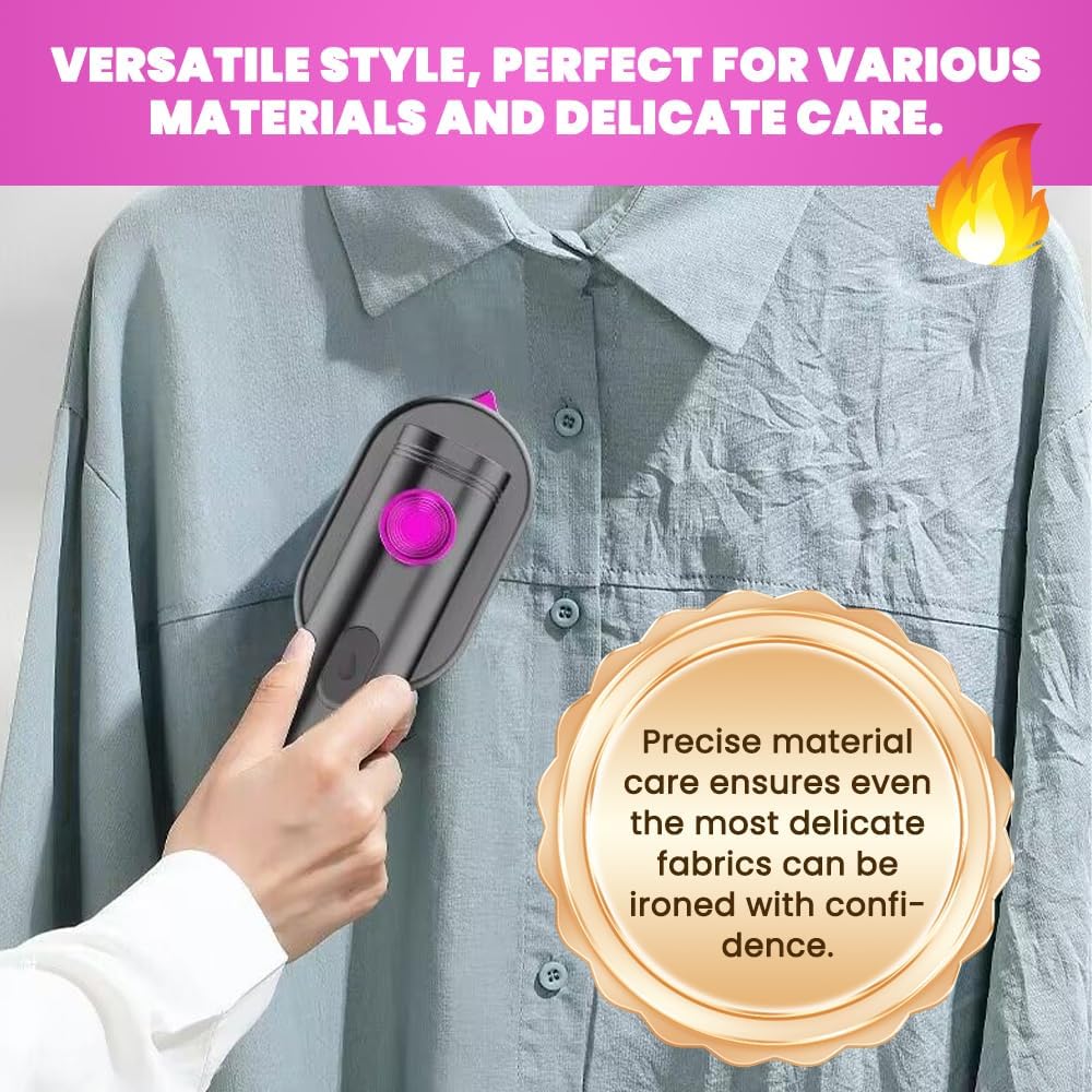✨ Mini Steam Iron – Smooth Clothes in Minutes, Anywhere