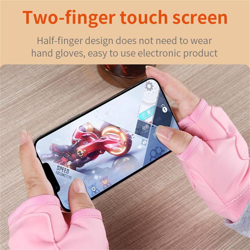 Smart Thermostatic Heated Fingerless Gloves