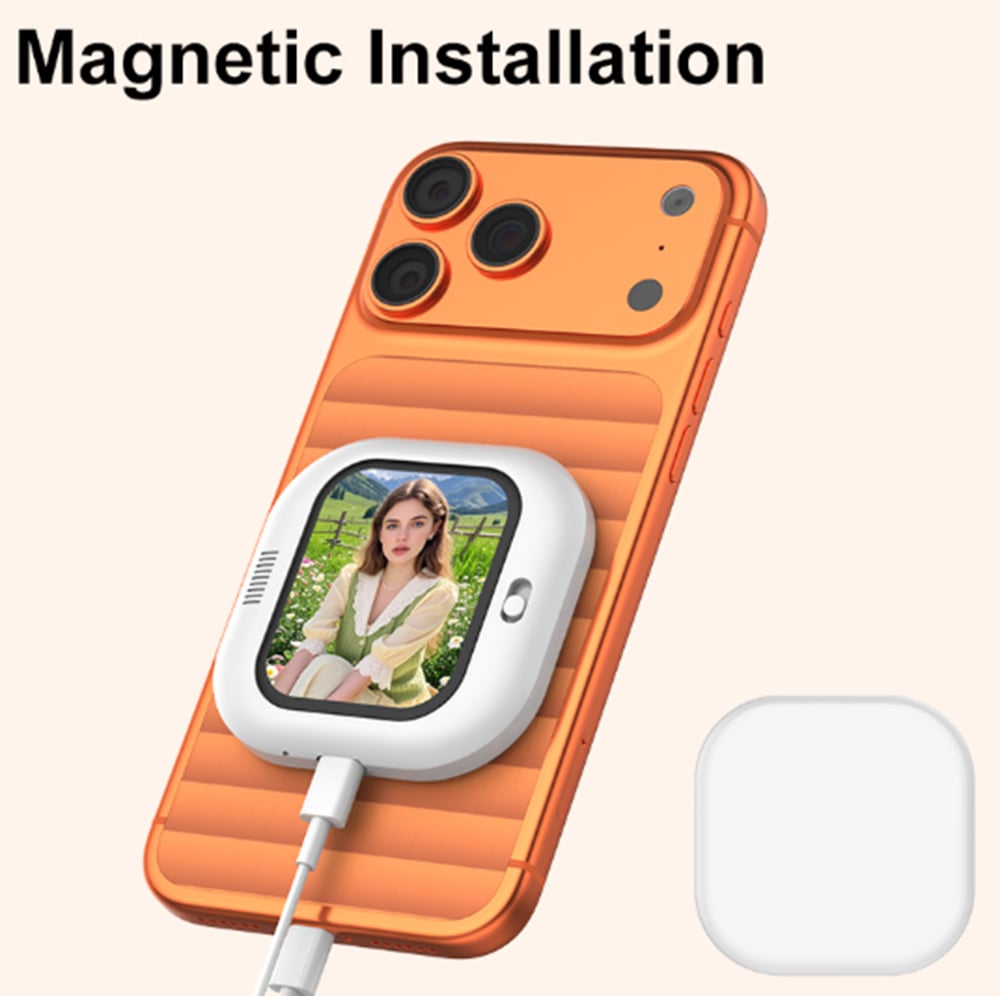 Rear Magnetic Selfie Display Screen