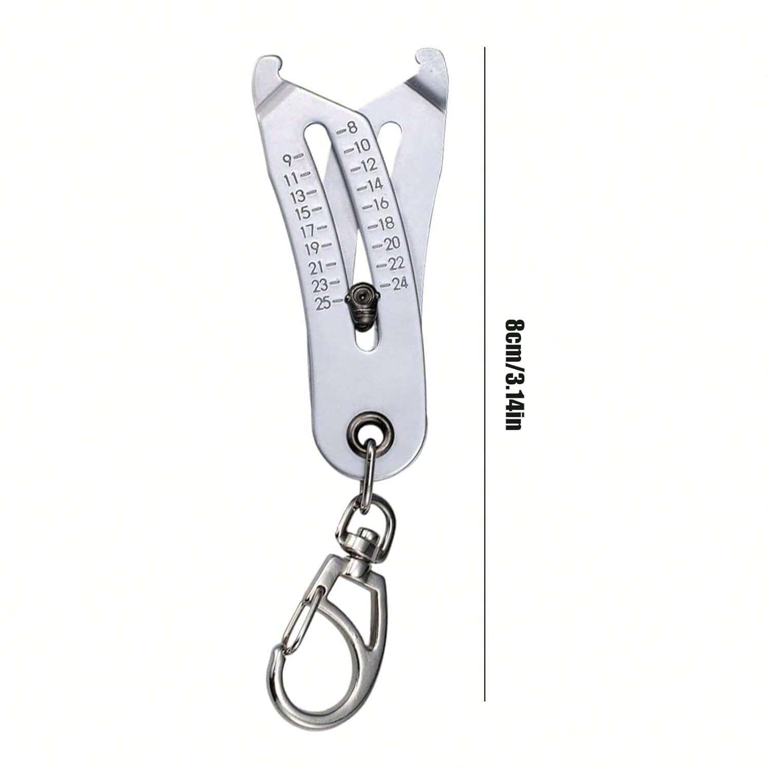 Portable Precise Thread Size Checker Keychain