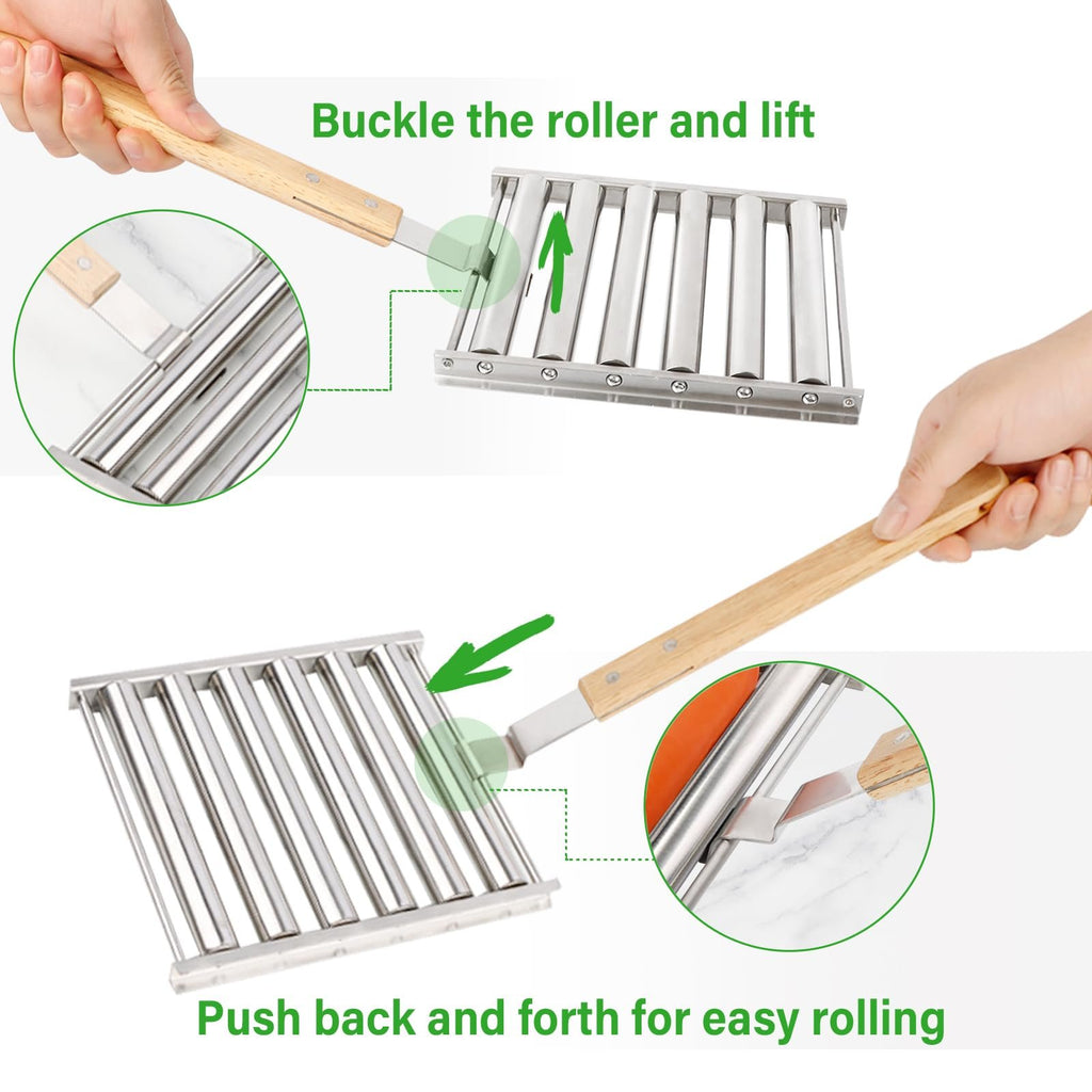 🔥Hot Sale 48% OFF🔥-Hotdog Roller Stainless Steel Sausage Roll Rack