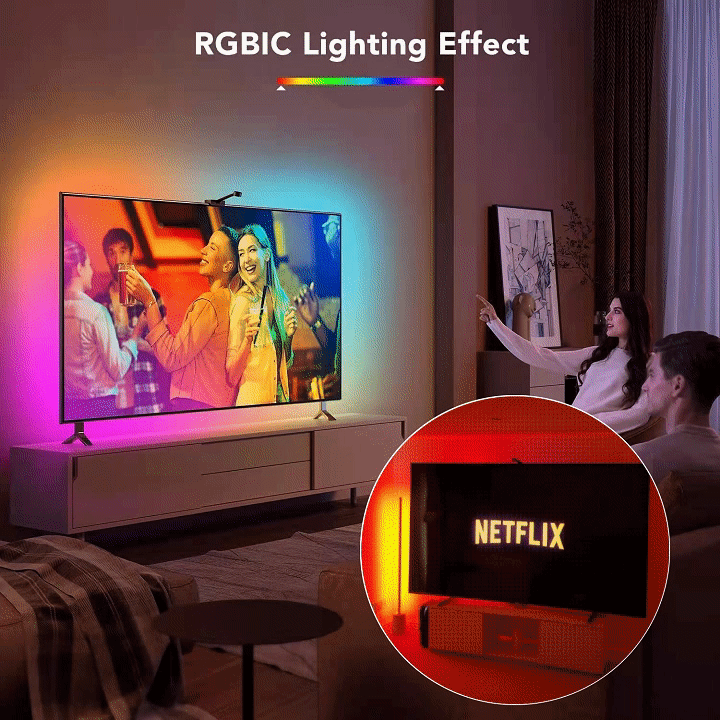 TV Backlight - Color Picker Graffiti Television Screen Synchronous Light Strip