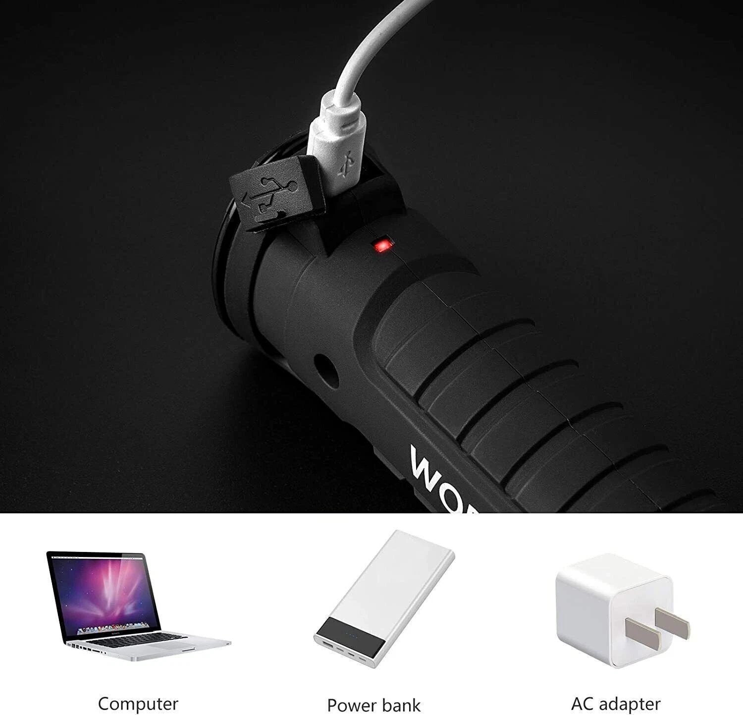 🔦✨USB Rechargeable Mini Flashlight – Magnetic, Multiple Lighting Modes, Perfect for Outdoor & Emergency Use