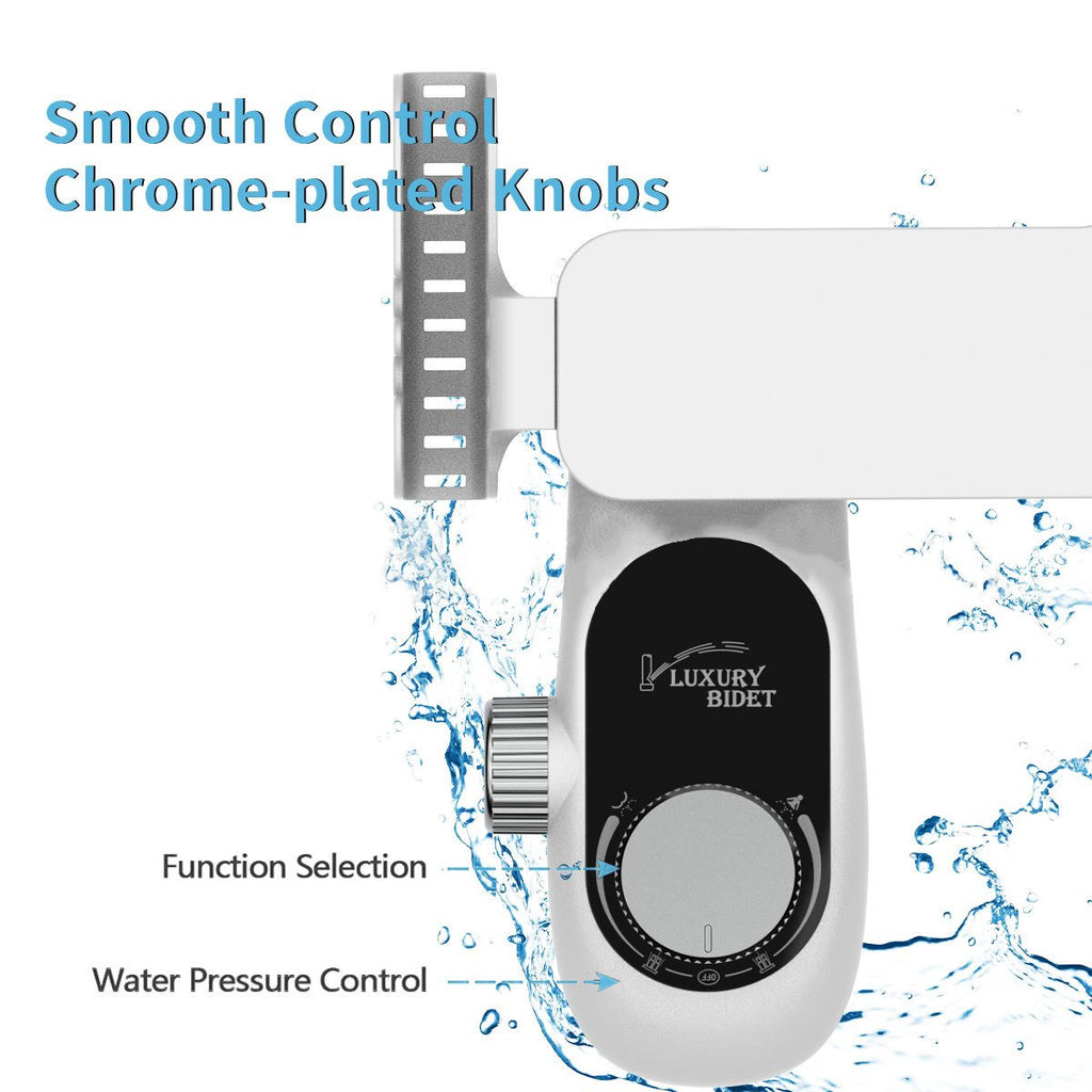 Bidet Toilet Attachment – Adjustable Water Pressure & Dual Nozzle Design for Effective Cleaning