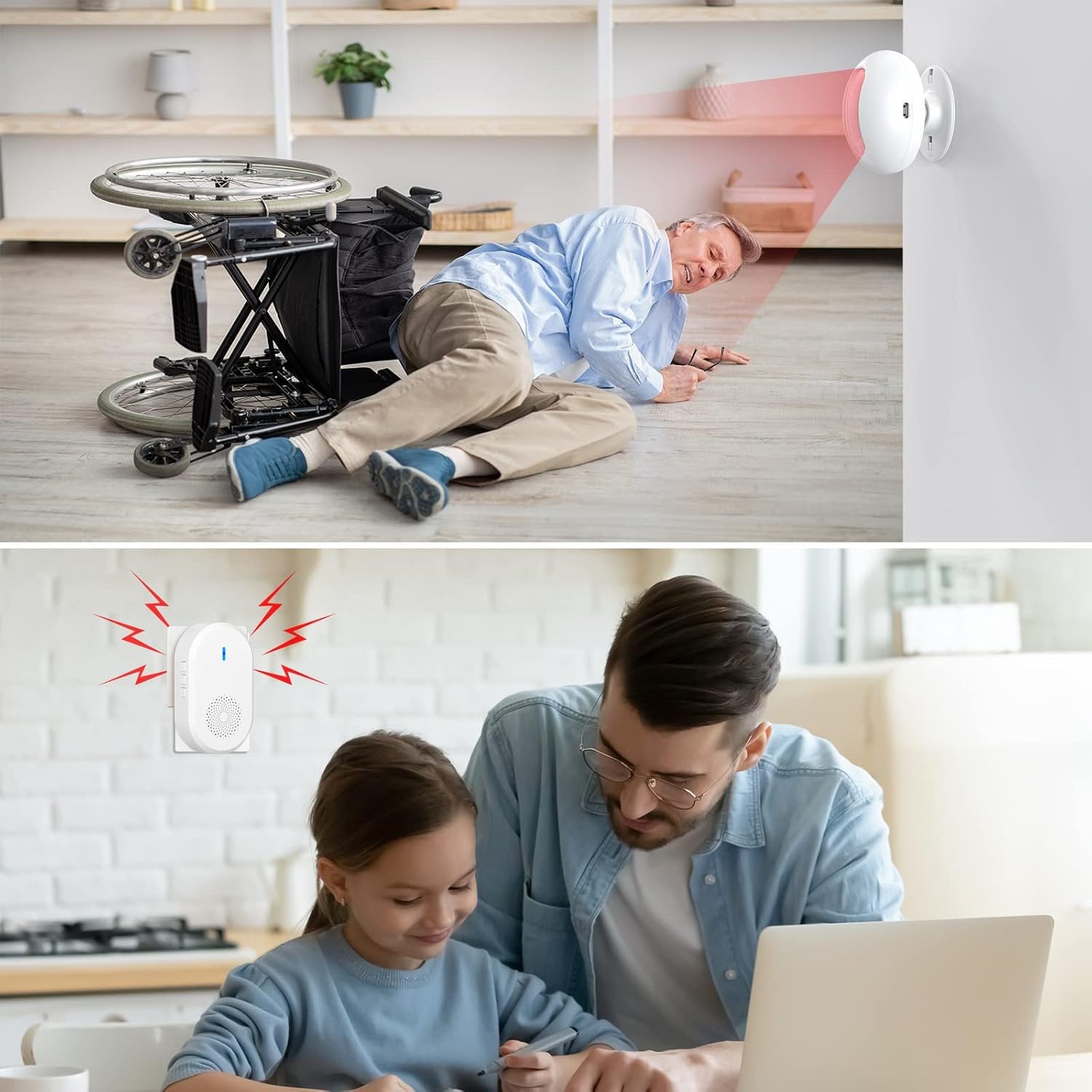 PIR Motion Detector with Alarm – Wireless and Reliable Protection