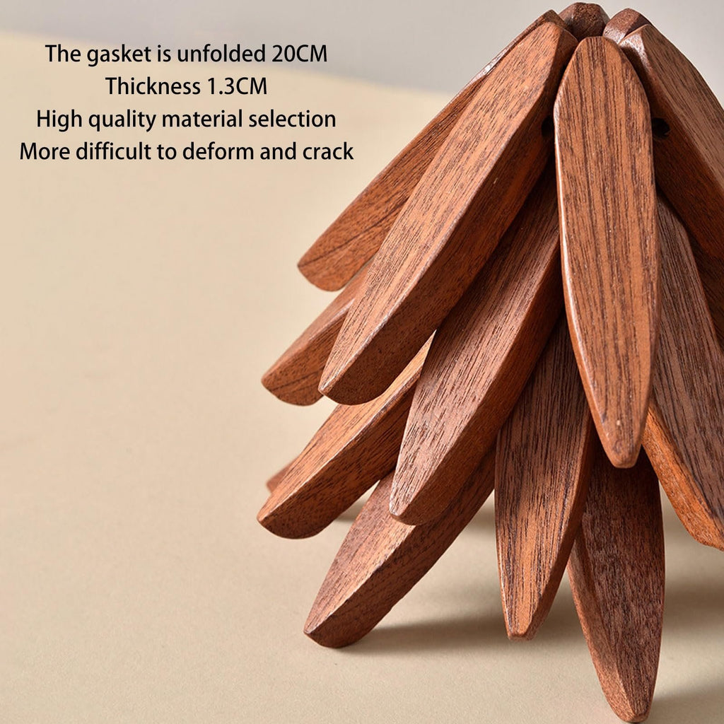 Nature's Embrace: Handcrafted Black Walnut Trivet Set – Elegant Heat Protection for Your Kitchen