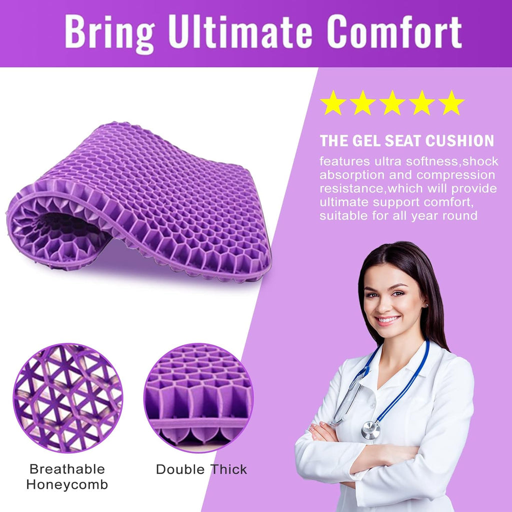 Silicone Gel Seat Cushion for Long Sitting🪑✨