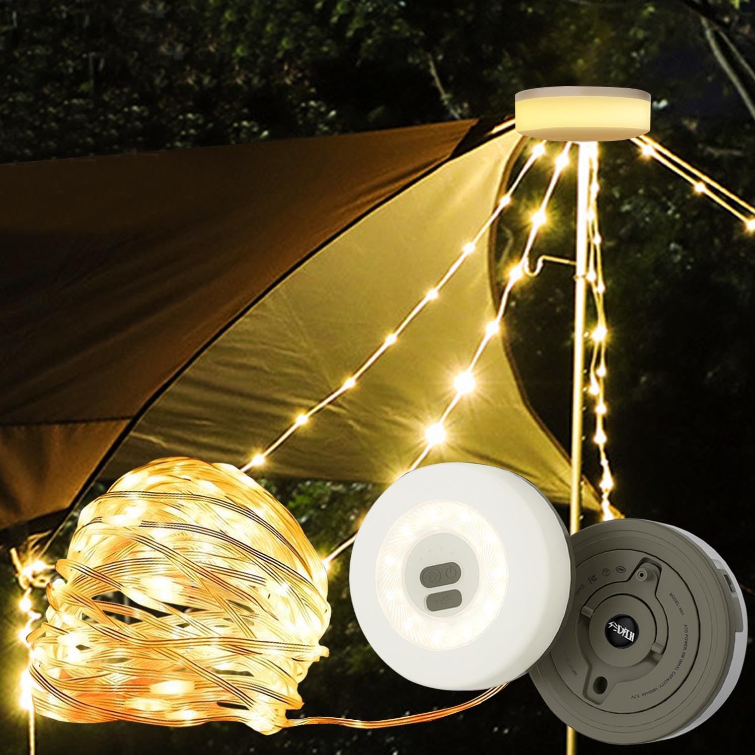 Outdoor Waterproof Portable Stowable String Light