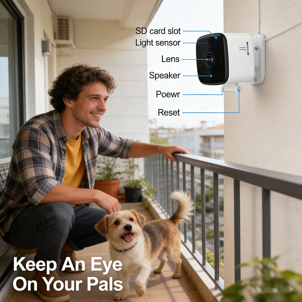Smart Wi-Fi Indoor Security Camera