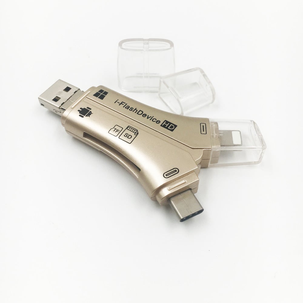 4-in-1 Multi-Card Reader – Effortless Data Transfer and More!