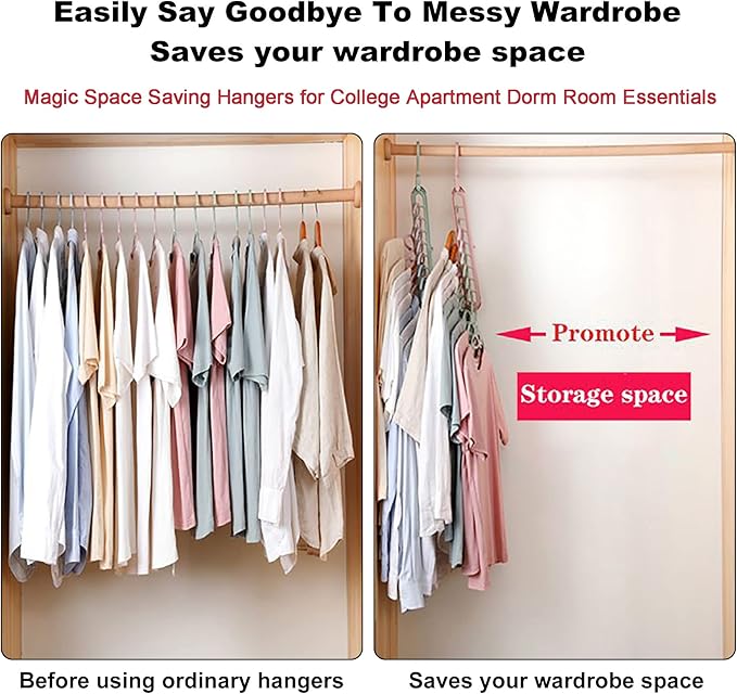 Space-Saving Magic Closet Hangers