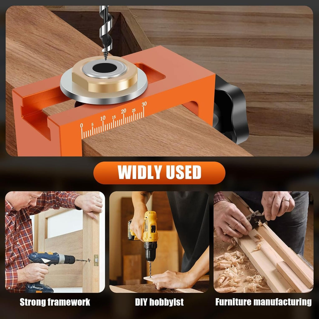 6/8/10mm Wooden Dowel Drilling Template Set