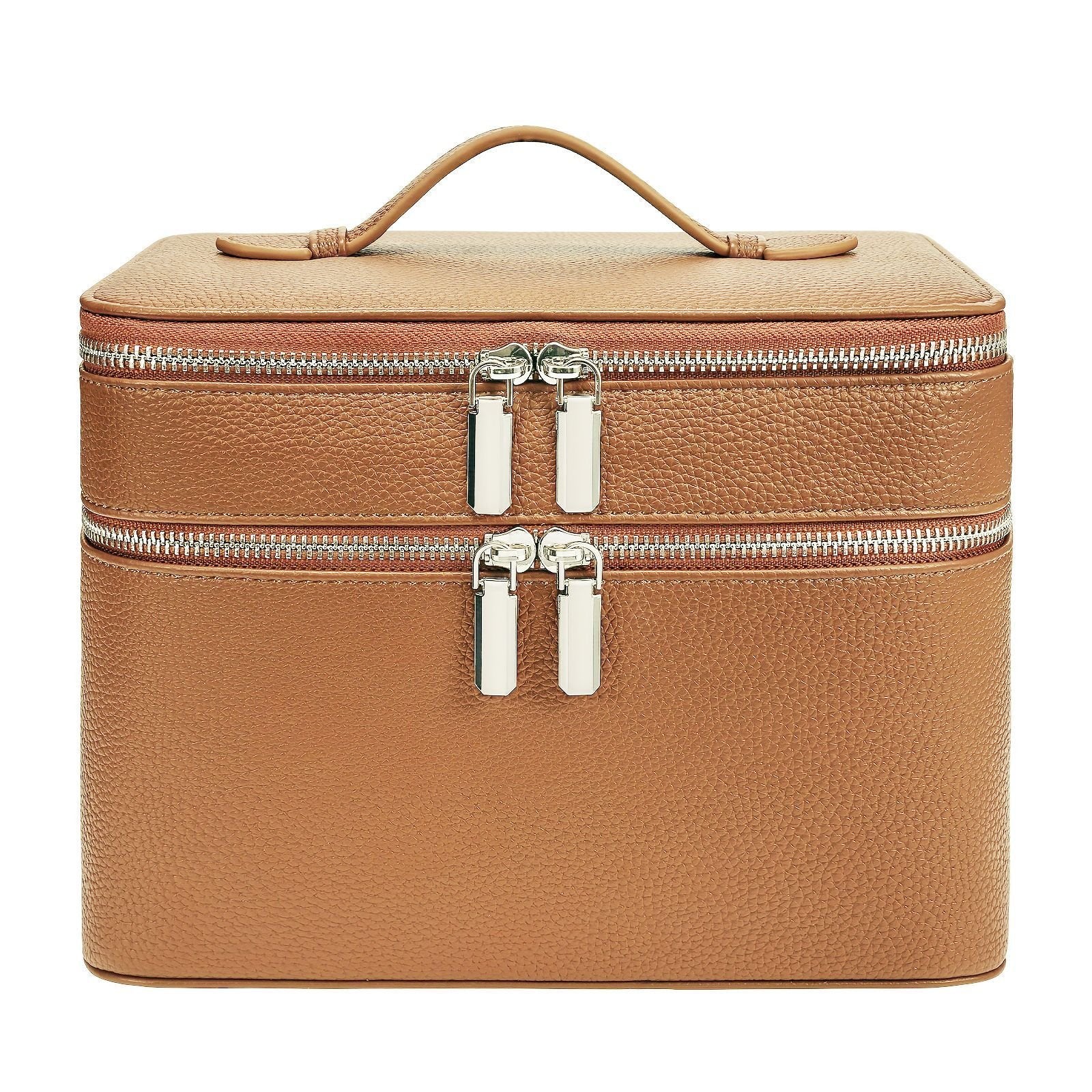 Cosmetic Makeup Bag – Double Compartment, Large Capacity Organizer 💄✨