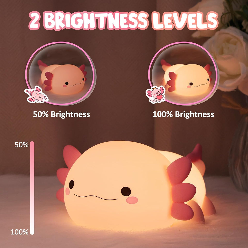 Cute Axolotl Night Light