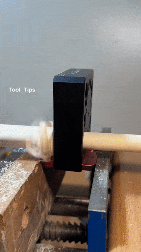 Dowel Rod Maker for Woodworking-Steel Dowel Plate with 8 Holes