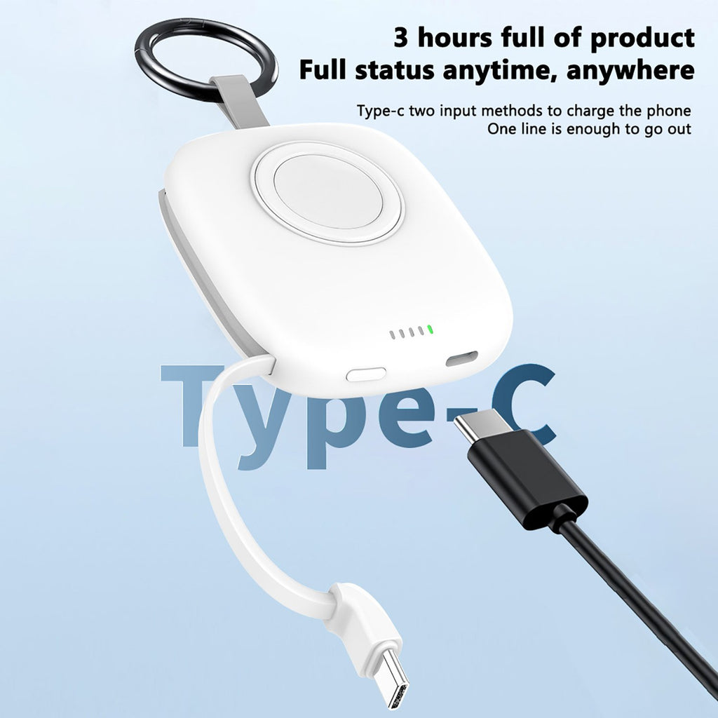 Portable Charger- 5000mAh Portable Charger Power Bank with Built-in Cables