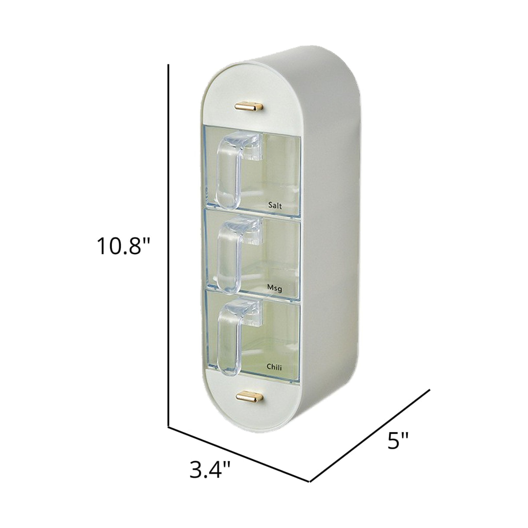 🧂Punch-free wall-mounted spice storage box