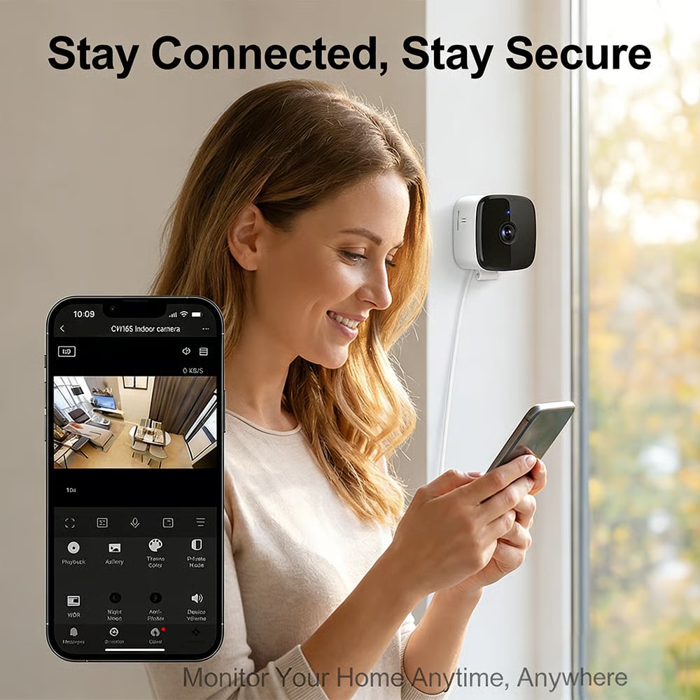 Smart Wi-Fi Indoor Security Camera