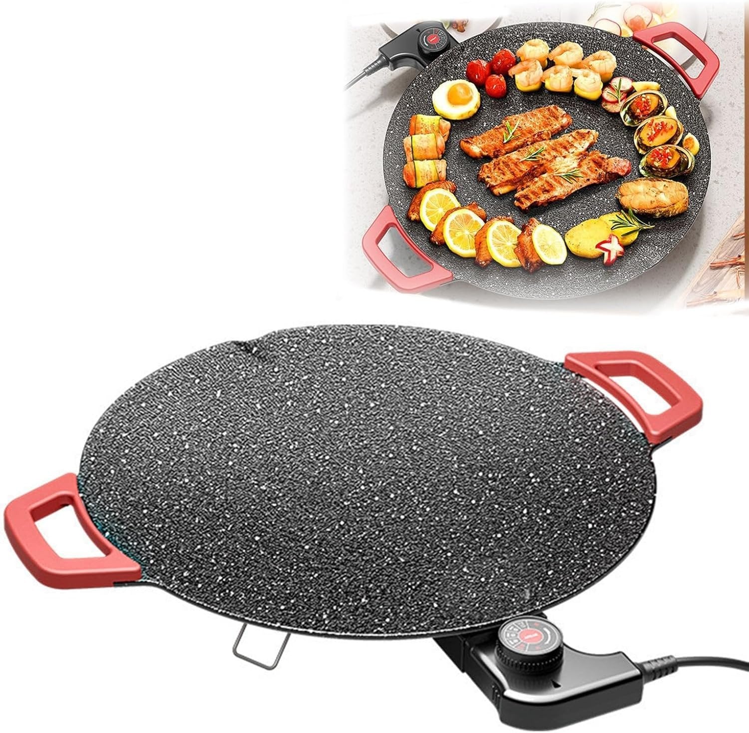 Electric Grill Pan – The Ultimate BBQ Griddle for Effortless Home Cooking 🍖🔥