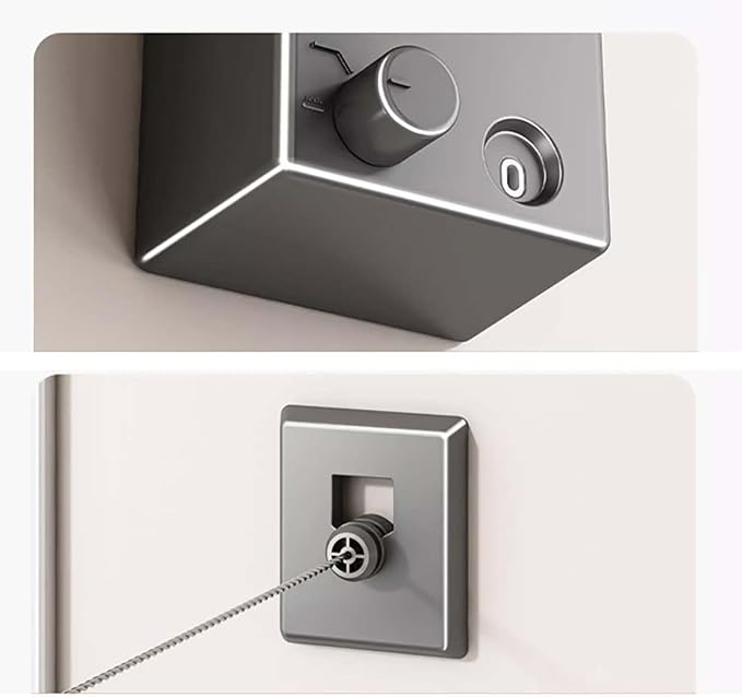 Retractable Reel Washing Line – Heavy Duty Wall Mounted Clothesline for Indoor & Outdoor Use