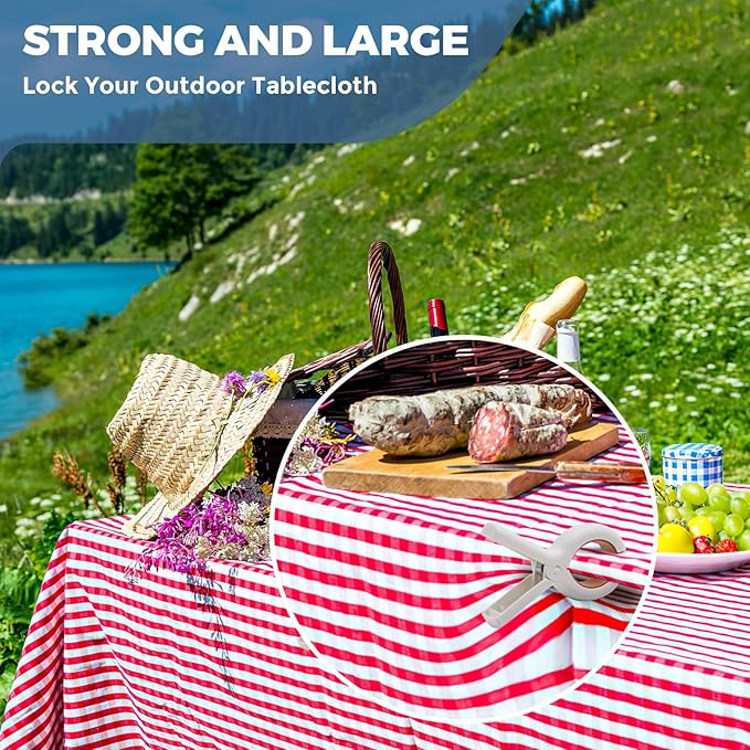 Extra-Large Beach Towel Clips – Secure Your Towels Anywhere!